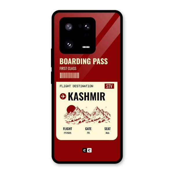 Kashmir Boarding Pass Glass Back Case for Xiaomi 13 Pro