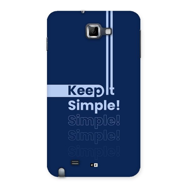 Keep It Simple Back Case for Galaxy Note