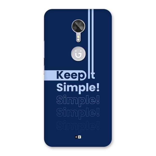 Keep It Simple Back Case for Gionee A1