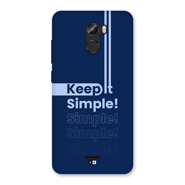 Keep It Simple Back Case for Gionee X1