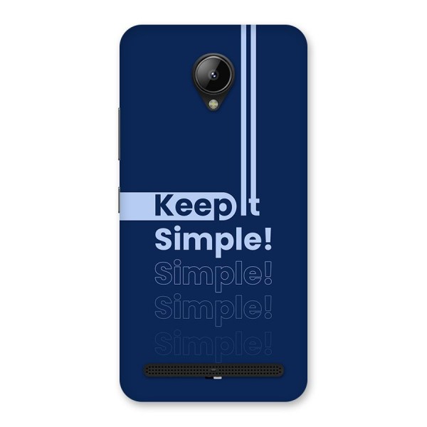 Keep It Simple Back Case for Lenovo C2