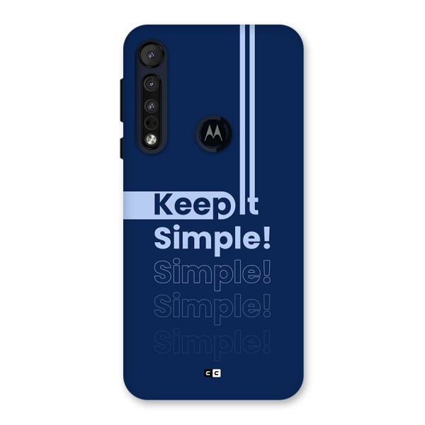 Keep It Simple Back Case for Motorola One Macro