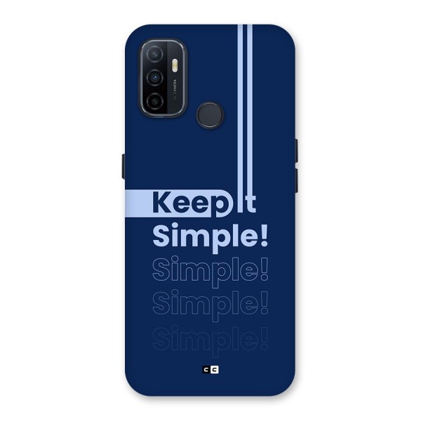 Keep It Simple Back Case for Oppo A32