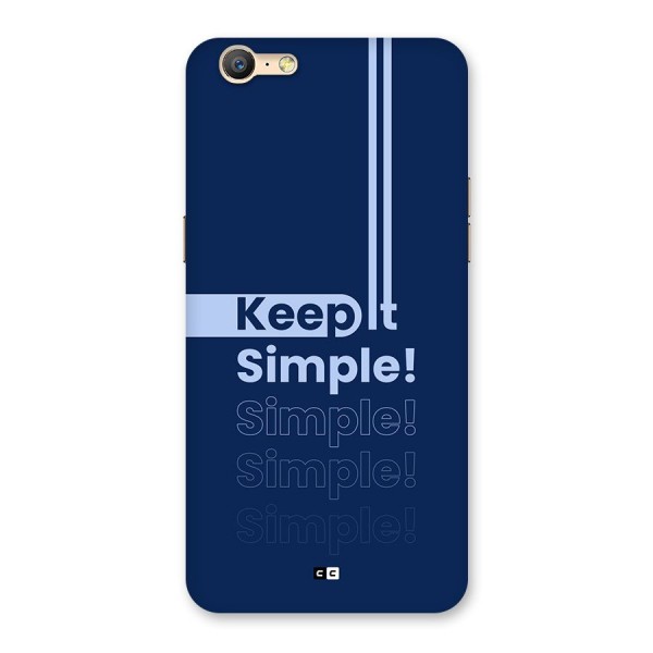 Keep It Simple Back Case for Oppo A39