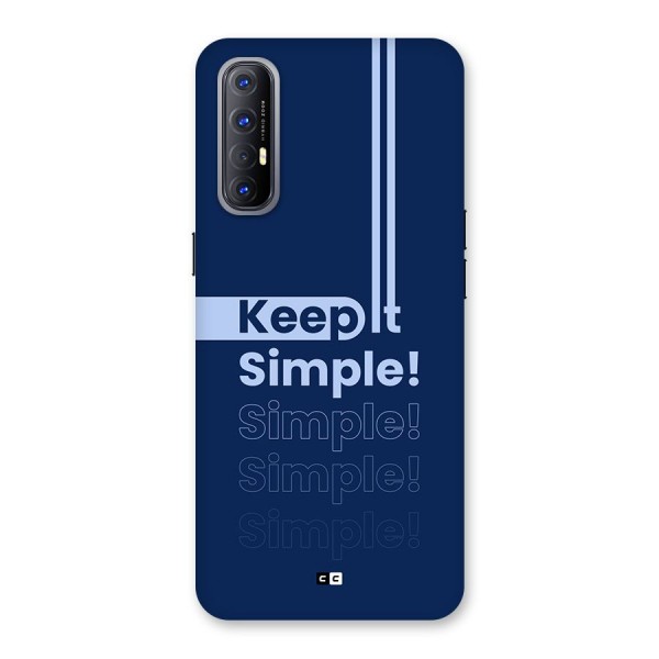 Keep It Simple Back Case for Oppo Reno3 Pro