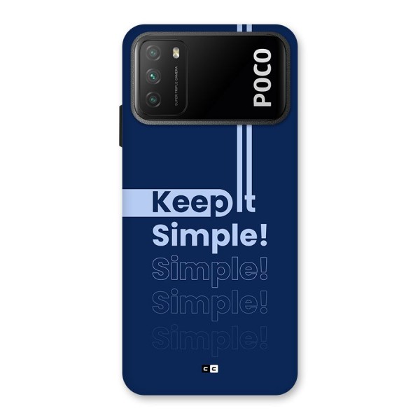 Keep It Simple Back Case for Poco M3