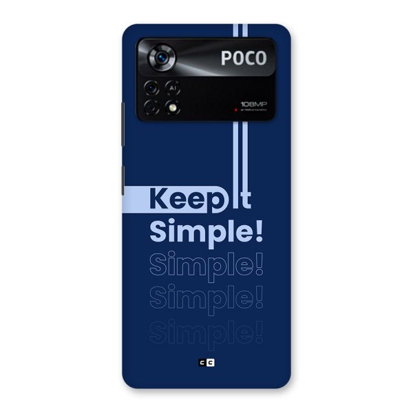 Keep It Simple Back Case for Poco X4 Pro 5G
