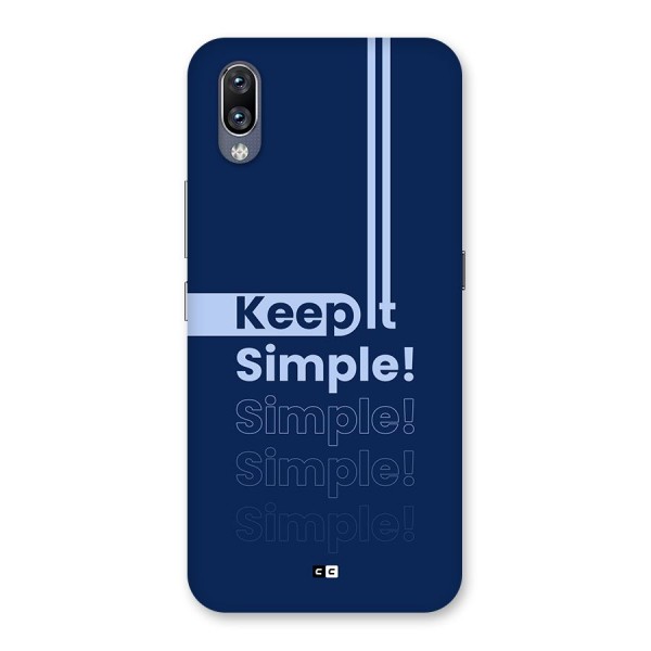 Keep It Simple Back Case for Vivo NEX