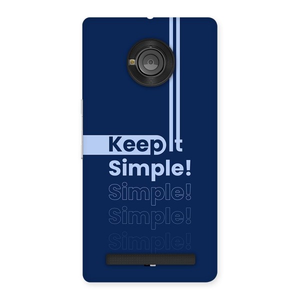Keep It Simple Back Case for Yuphoria