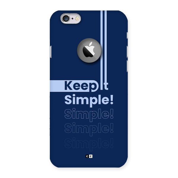 Keep It Simple Back Case for iPhone 6 Logo Cut