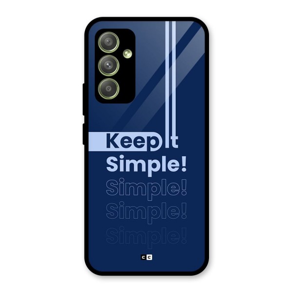 Keep It Simple Glass Back Case for Galaxy A54
