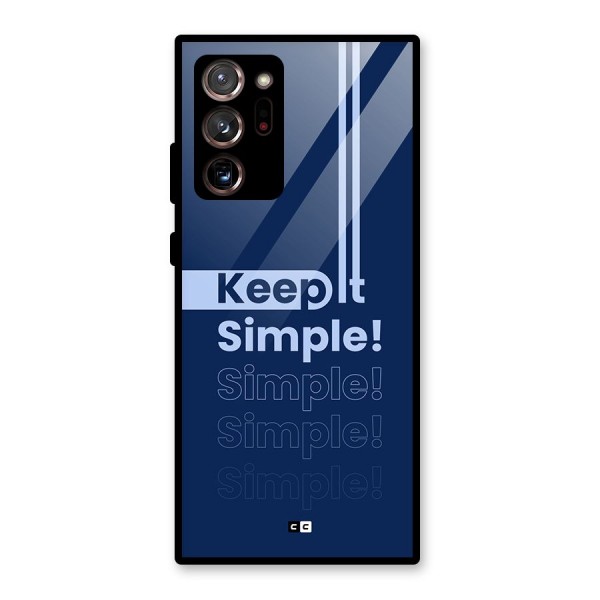 Keep It Simple Glass Back Case for Galaxy Note 20 Ultra