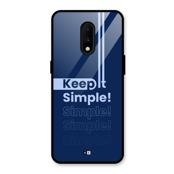 Keep It Simple Glass Back Case for OnePlus 7