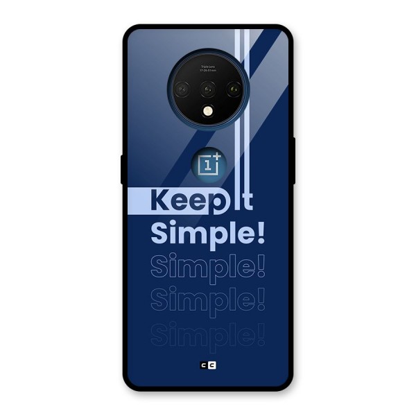 Keep It Simple Glass Back Case for OnePlus 7T