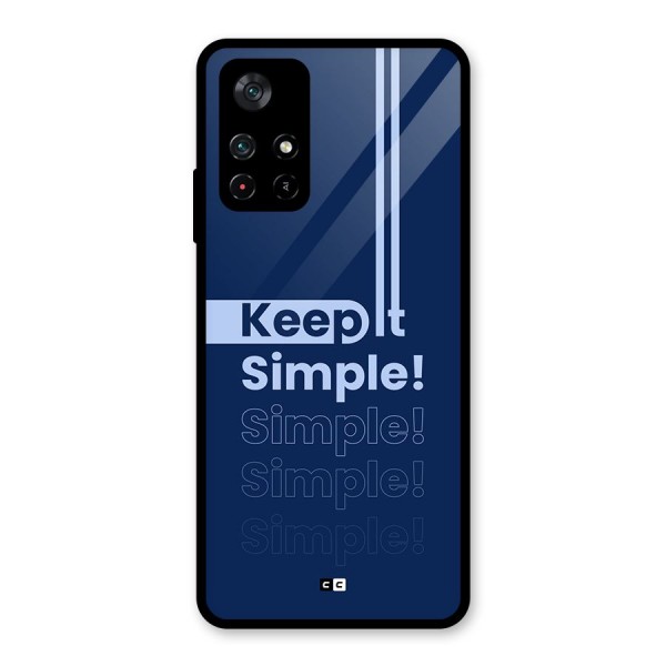 Keep It Simple Glass Back Case for Poco M4 Pro 5G