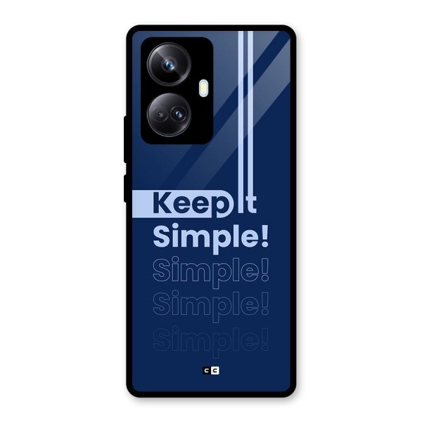 Keep It Simple Glass Back Case for Realme 10 Pro Plus