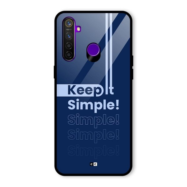 Keep It Simple Glass Back Case for Realme 5 Pro