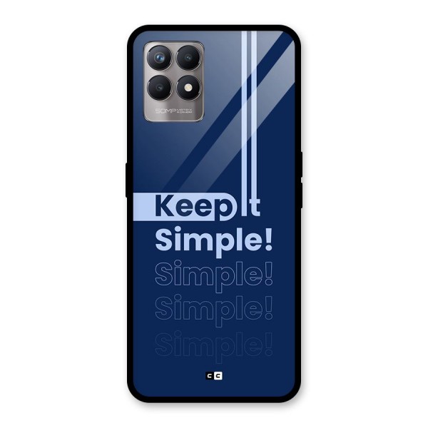 Keep It Simple Glass Back Case for Realme 8i