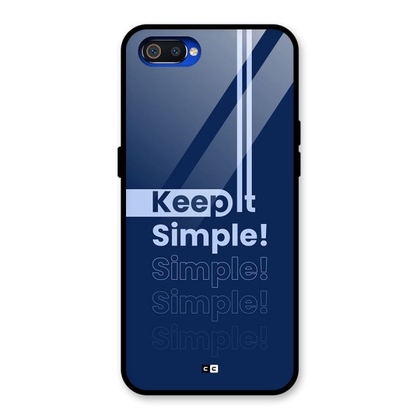 Keep It Simple Glass Back Case for Realme C2
