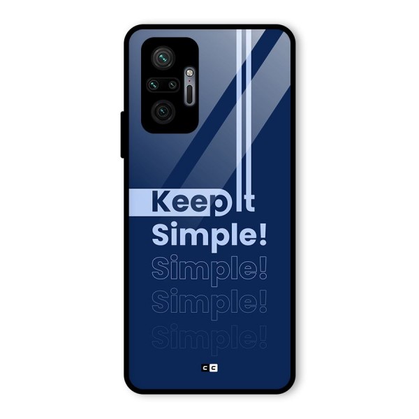 Keep It Simple Glass Back Case for Redmi Note 10 Pro Max
