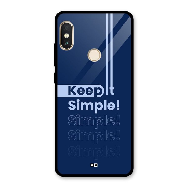 Keep It Simple Glass Back Case for Redmi Note 5 Pro