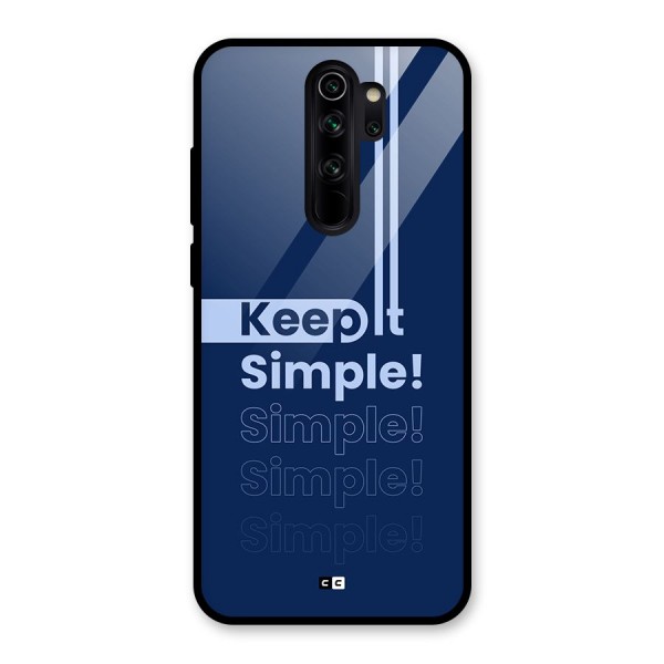 Keep It Simple Glass Back Case for Redmi Note 8 Pro