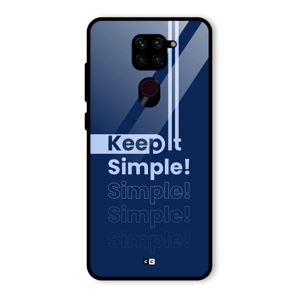 Keep It Simple Glass Back Case for Redmi Note 9
