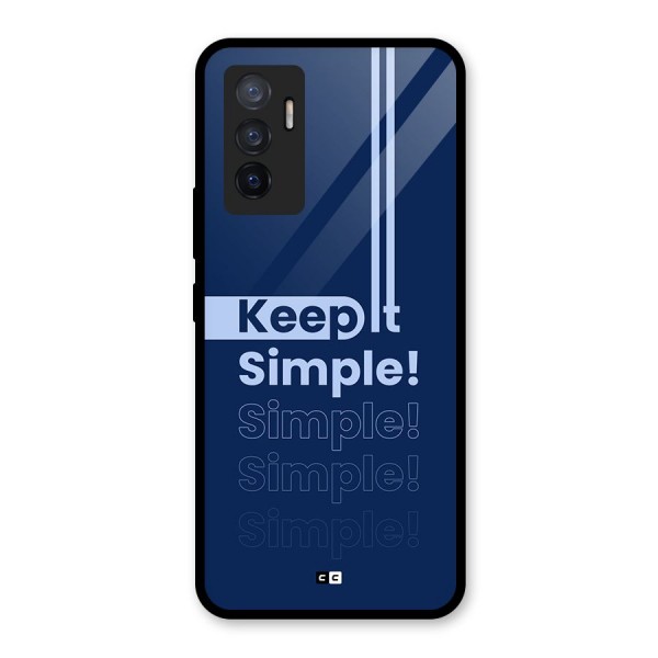 Keep It Simple Glass Back Case for Vivo V23e