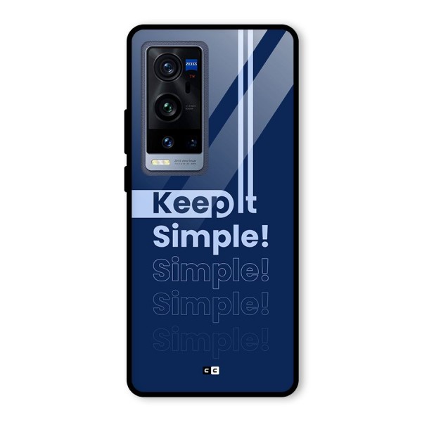 Keep It Simple Glass Back Case for Vivo X60 Pro Plus