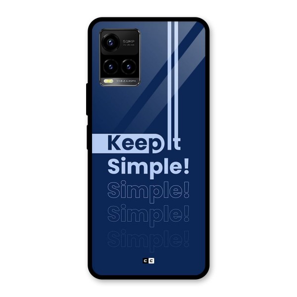 Keep It Simple Glass Back Case for Vivo Y33s