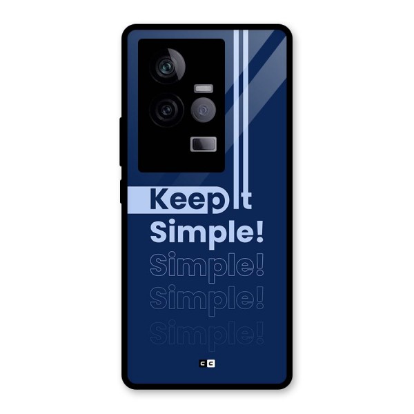 Keep It Simple Glass Back Case for Vivo iQOO 11 5G