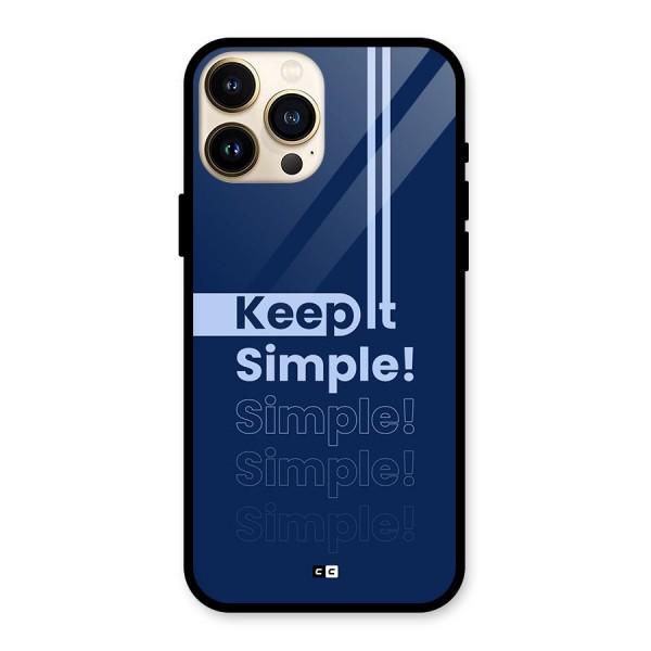 Keep It Simple Glass Back Case for iPhone 13 Pro Max