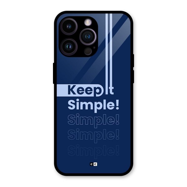 Keep It Simple Glass Back Case for iPhone 14 Pro Max