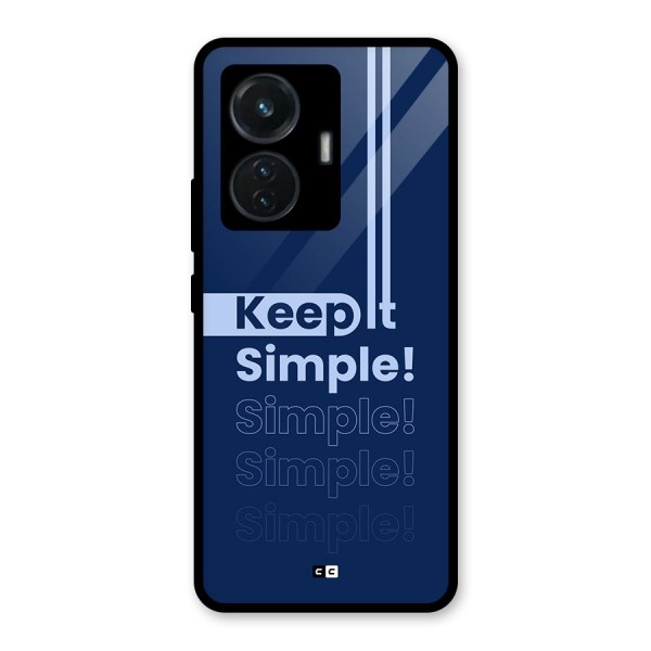 Keep It Simple Glass Back Case for iQOO Z6 44W