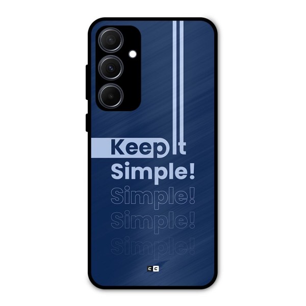 Keep It Simple Metal Back Case for Galaxy A35