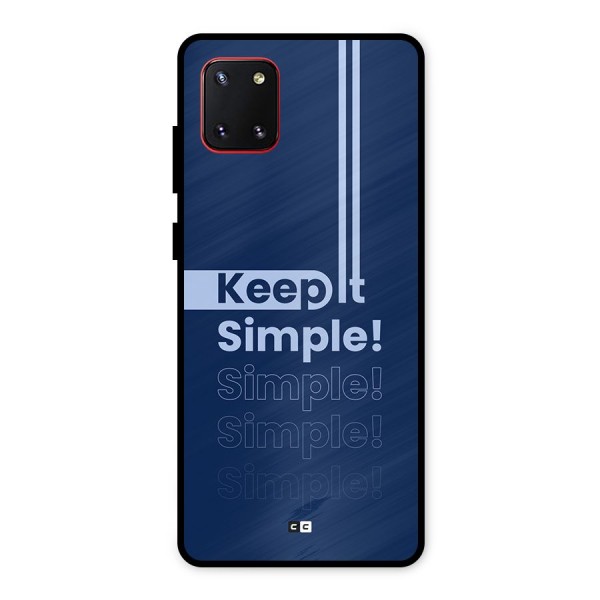 Keep It Simple Metal Back Case for Galaxy Note 10 Lite