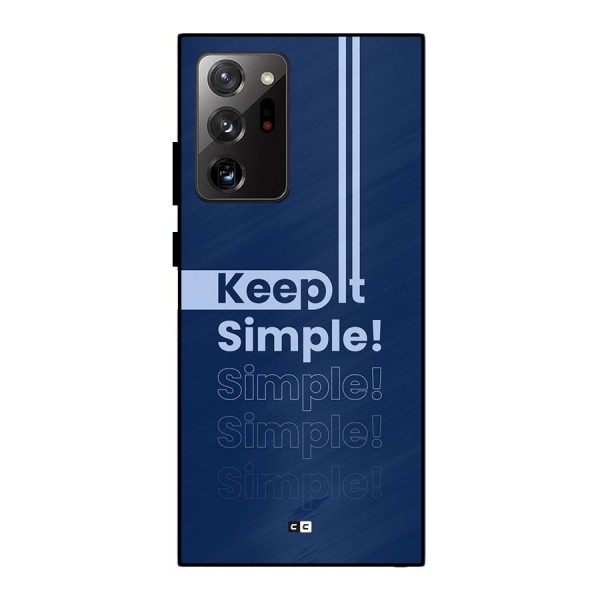 Keep It Simple Metal Back Case for Galaxy Note 20 Ultra