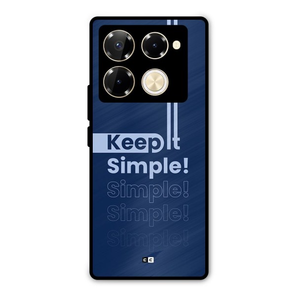 Keep It Simple Metal Back Case for Infinix Note 40 Pro Plus
