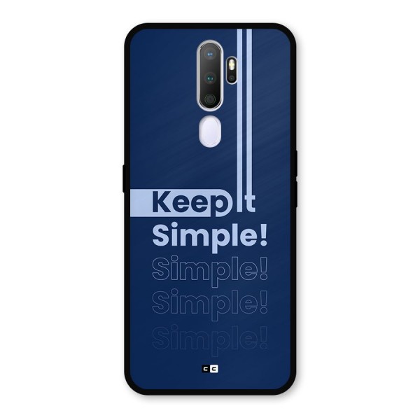 Keep It Simple Metal Back Case for Oppo A9 (2020)
