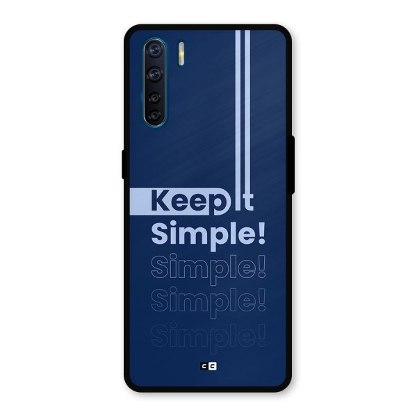 Keep It Simple Metal Back Case for Oppo F15