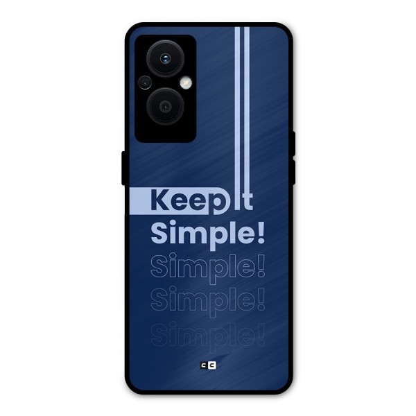 Keep It Simple Metal Back Case for Oppo F21s Pro 5G