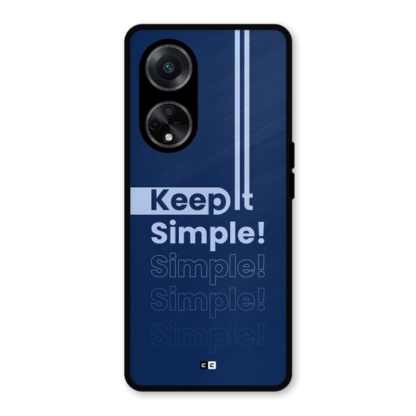 Keep It Simple Metal Back Case for Oppo F23