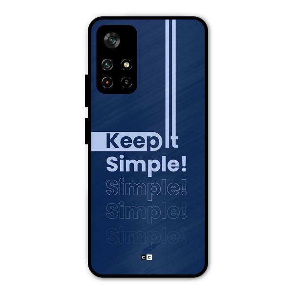 Keep It Simple Metal Back Case for Poco M4 Pro 5G