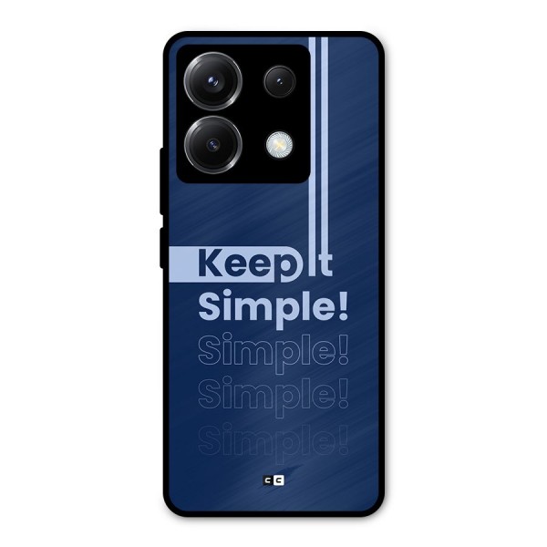 Keep It Simple Metal Back Case for Poco X6