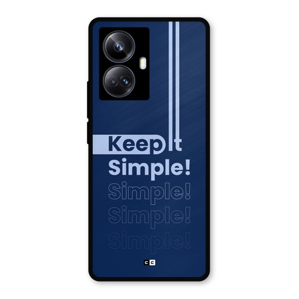 Keep It Simple Metal Back Case for Realme 10 Pro Plus