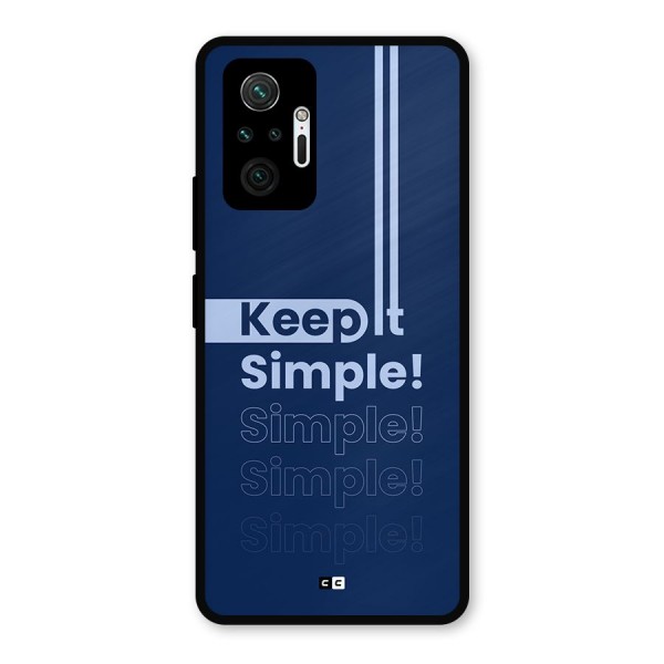 Keep It Simple Metal Back Case for Redmi Note 10 Pro