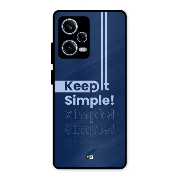 Keep It Simple Metal Back Case for Redmi Note 12 Pro