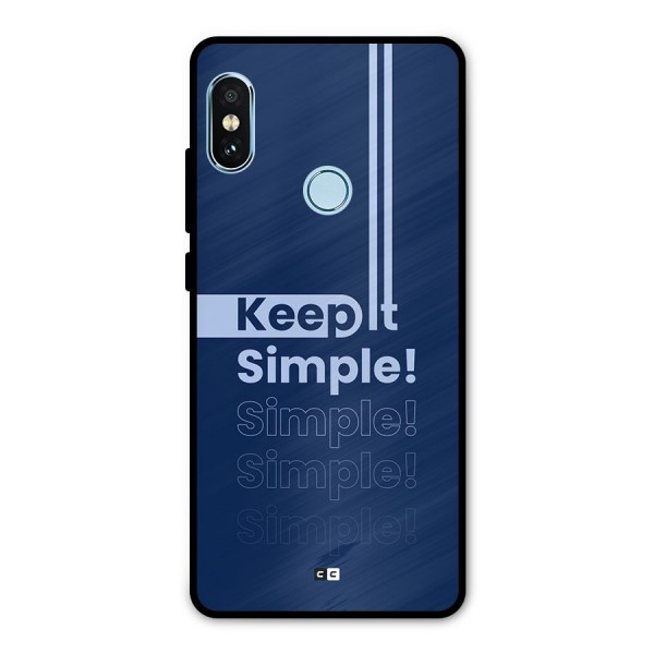Keep It Simple Metal Back Case for Redmi Note 5 Pro