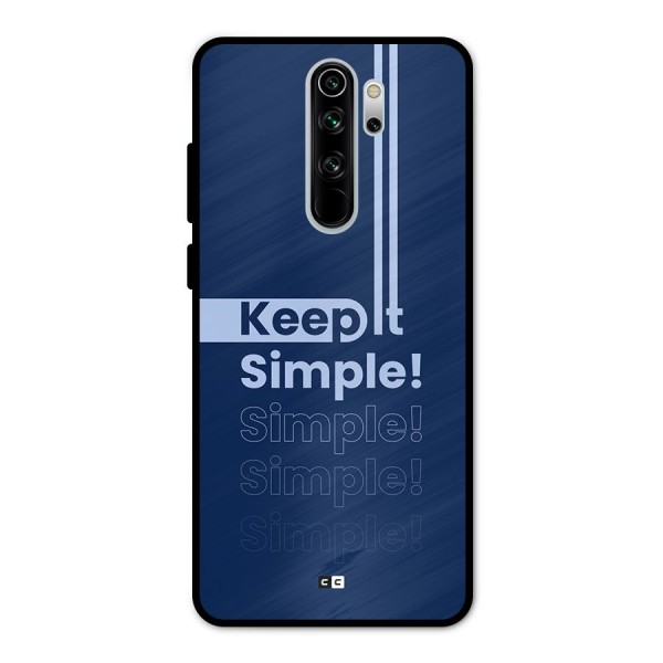Keep It Simple Metal Back Case for Redmi Note 8 Pro