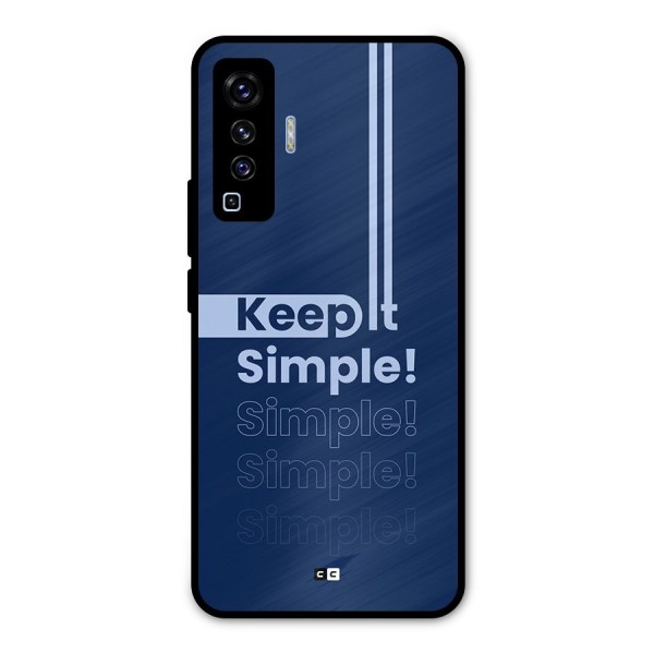 Keep It Simple Metal Back Case for Vivo X50